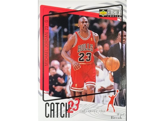 1997-98 Collector's Choice Basketball #186 Catch 23 Michael Jordan Fast Break
