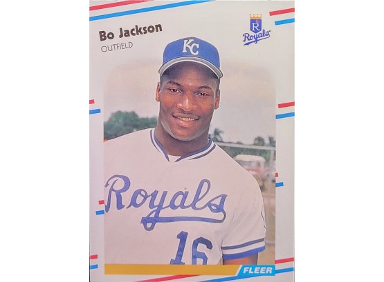 1988 Fleer # 260 Bo Jackson Kansas City Royals 3rd Year Card - Mint