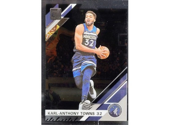 2019-20 Panini Clearly Donruss Purple Karl-Anthony Towns #26 ( Mint / NM - Dust Is On Card)