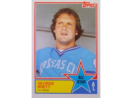 George Brett 1983 Topps All Star Card #388, Kansas City Royals, HOF,