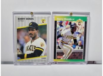 1989 Fleer Glossy Barry Bonds #202 -/ 1989 Donruss Barry Bonds Pittsburgh Pirates #92