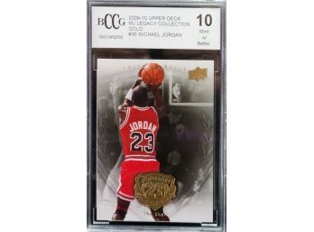 Michael Jordan 2009 UD Upper Deck Legacy Gold #36 PSA 10
