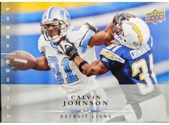 2008 Upper Deck First Edition Football - #50 - Calvin Johnson - Detroit Lions