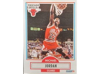 1990-91 Fleer Michael Jordan (Line Under Biographical Information) #26