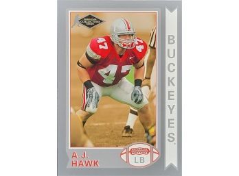 AJ Hawk Old School 2006 Press Pass SE Rookie RC Ohio State Buckeyes #16