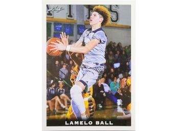 LAMELO BALL 2018 LEAF 'NATIONAL COLLECTORS CONVENTION' HIGH SCHOOL ROOKIE CARD!