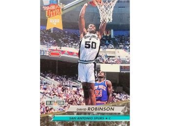 1992-93 Fleer Ultra #201 David Robinson Spurs Dunk Rank Basketball Card