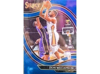 2020-21 Panini Select Zion Williamson Courtside Blue SP New Orleans Pelicans