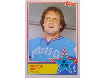George Brett 1983 Topps All Star Card #388, Kansas City Royals, HOF,