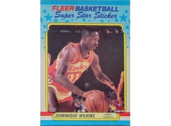 DOMINIQUE WILKINS 1988 Fleer Sticker #11
