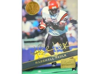 Marshall Faulk 1994 Signature Rookies Gold Standard Card Numbered GS1