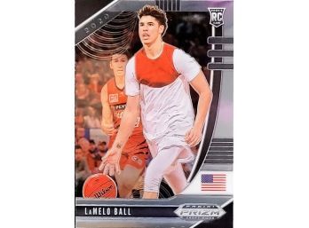 2020-21 Panini Prizm Draft Picks LAMELO BALL RC Rookie Base Card No 43