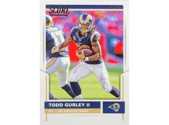 Todd Gurley  2017 Panini Score Card # 153 Los Angeles Rams Georgia Football