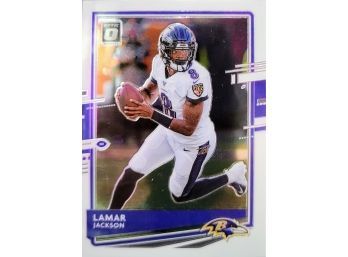 2020 Donruss Optic Football - Lamar Jackson # 11 Baltimore Ravens