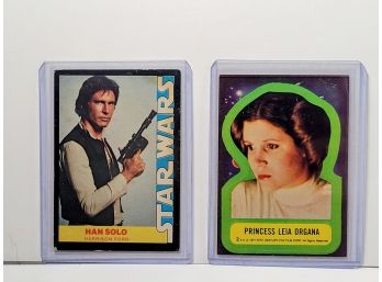 1977 Star Wars Sticker Princess Leia Organa #2 NM /VF