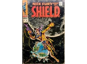 NICK FURY, AGENT Of S.H.I.E.L.D. #6 (1968) Steranko Cover Marvel Comics