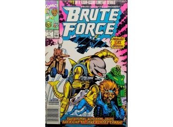 Brute Force # 1 1st Brute Force Appearance! - Marvel Comics - 1990 - NM