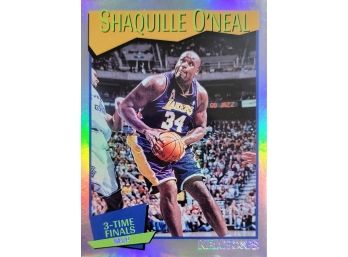 2021-22 NBA Hoops Shaquille ONeal 3-Time Finals MVP Insert HOLO Lakers