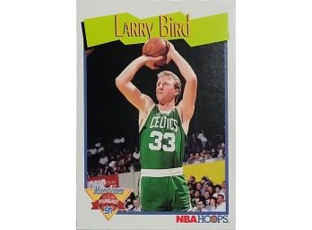 1991 NBA Hoops Milestones Larry Bird Card #314 MINT - Celtics HOF