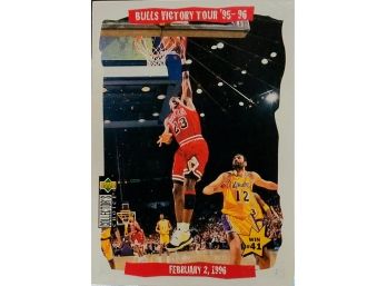 Michael Jordan #25 1996 Upper Deck Chicago Bulls Victory Tour HOF