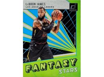 2018-19 Panini Donruss Fantasy Stars Green Flood LeBron James #2