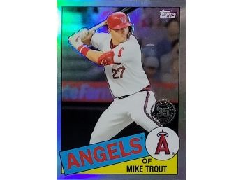 2020 Topps Chrome Mike Trout 35th Anniversary Refractor 85TC-1
