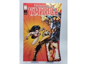 Vengeance Of Vampirella #8 Harris Comics With Topps Vampirella Trading Card 1994
