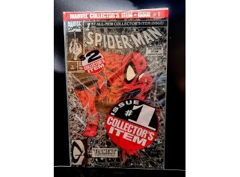 Spiderman #1 Silver *Still In Sealed Bag*  NM 1990 Narvel Comics