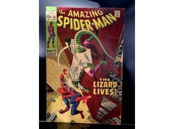The Amazing Spider-man #76 1969 Marvel Comic The Lizard Lives