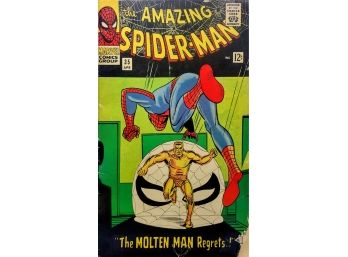 Amazing Spider-man #35- Molten Man Marvel Silver Age 1966