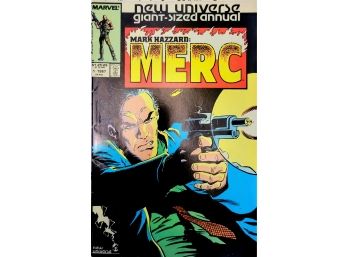 MARK HAZZARD MERC #1, VF/NM, Annual, Life And Death, Marvel, 1986