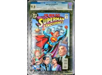SUPERMAN UNCHAINED #1 CGC 9.8 - CERTIFIED CGC 9.8 - ORDWAY MODERN AGE VARIANT