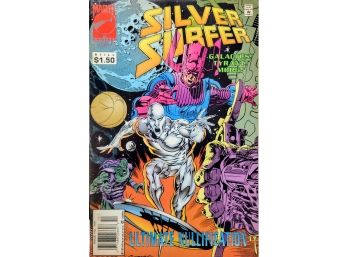 Silver Surfer # 109 Newsstand Galactus Cover Marvel Comics 1995