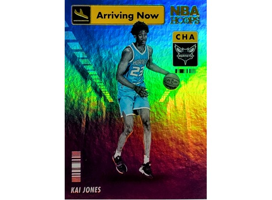 2021-22 NBA Hoops Kai Jones RC #10 HOLO Rookie Arriving Now Charlotte Hornets