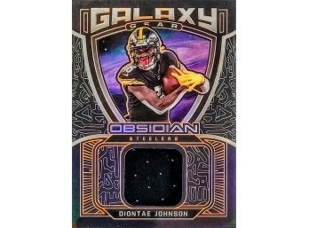2021 OBSIDIAN DIONTAE JOHNSON GALAXY GEAR SICK PATCH / 75 PITTSBURG STEELERS