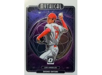 Shohei Ohtani 2021 Panini Donruss Optic Mythical Insert Card #M25 Los Angeles Angels