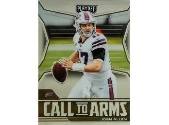 2021 Panini Playoff Call To Arms Josh Allen #CA-JAL