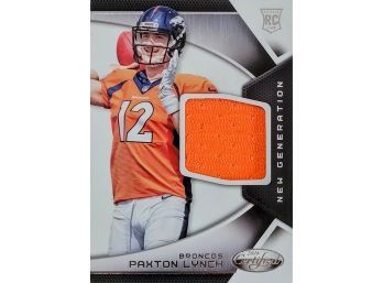PAXTON LYNCH 2016 Panini Certified Football NEW GENERATION ROOKIE GAME-WORN JERSEY (Denver Broncos)