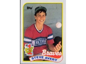 1989 Topps Steve Avery Rookie Atlanta Braves #784
