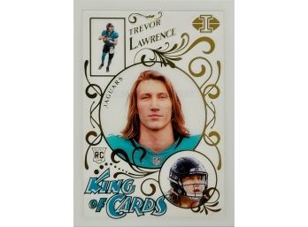 Trevor Lawrence 2021 Panini Illusions King Of Cards Rookie Card #KC-11