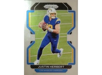 2021 Prizm-Justin Herbert Base Card #169-Los Angeles Chargers