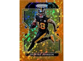 Diontae Johnson 2021 Panini Prizm Orange Disco Parallel Pittsburg Steelers #250