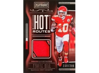 2018 Panini Playbook Hot Routes Prime /299 Tyreek Hill #HR-4