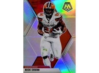 Nick Chubb Cleveland Browns 2020 Mosaic Football Silver Prizm #53 SP