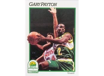 1991-92 Hoops Seattle Supersonics Basketball Card #202 Gary Payton
