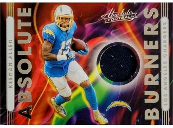 Keenan Allen #AB13 Absolute Burners Player-Worn Patch 2021 Panini Absolute LA