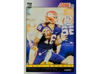 2021 Score 1991 Throwback Rookie #1 Trevor Lawrence Clemson Tigers Official NFL Football