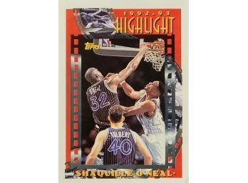 1993 Topps # 3 Highlights Shaquille O'Neal Orlando Magic (Basketball Card) NM/MT