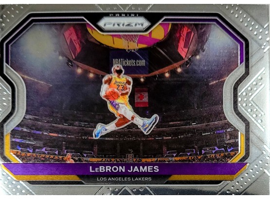 LeBron James 2021-22 Panini Prizm Kobe Bryant Tribute Card #1