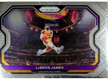LeBron James 2021-22 Panini Prizm Kobe Bryant Tribute Card #1